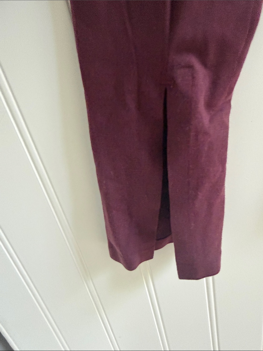 (359)Athleta Wine-Colored Long Sleeve Layered Tank Top - Picture 5 of 7
